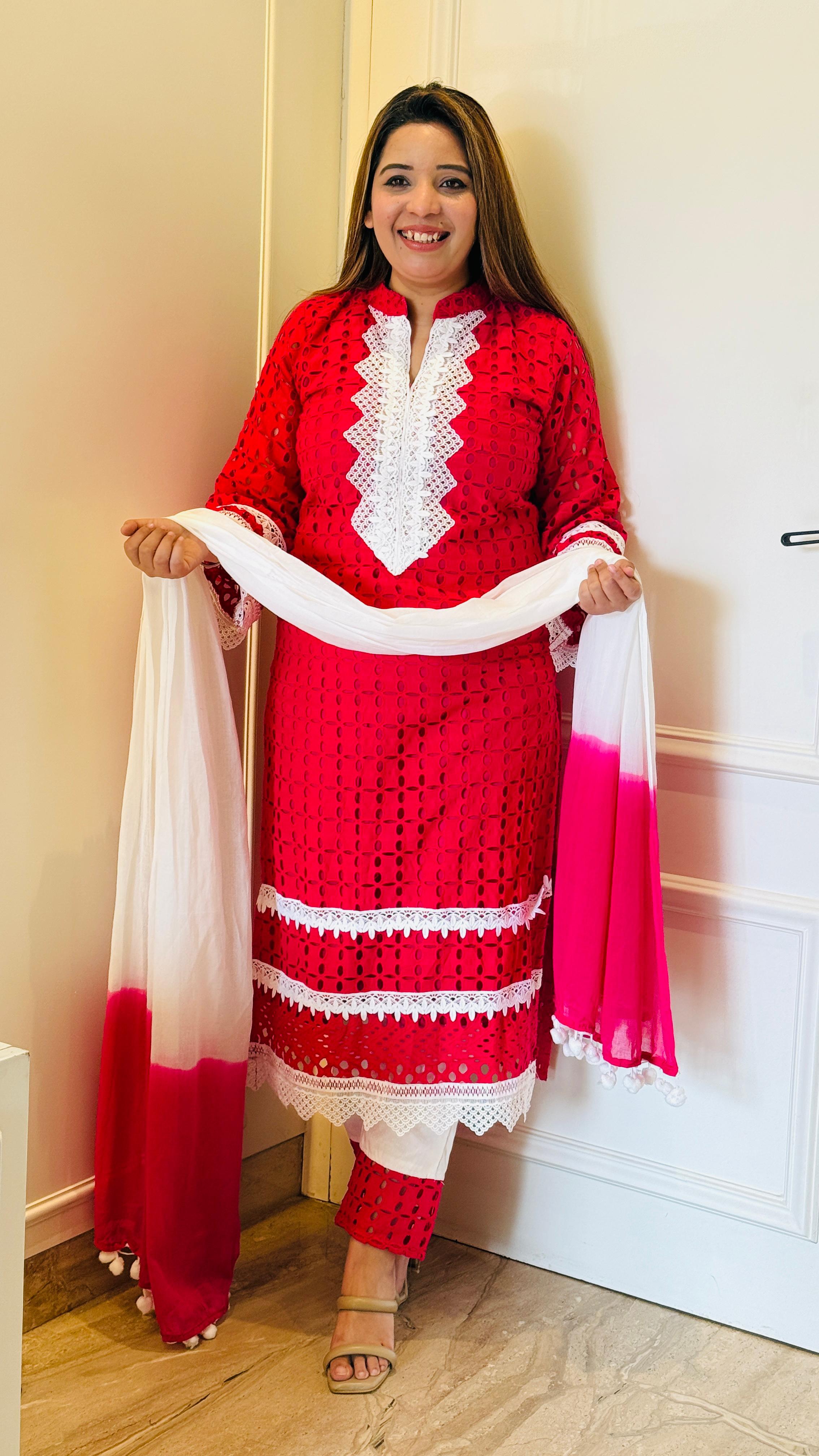 Hakuba Chikan Set – Hot Pink